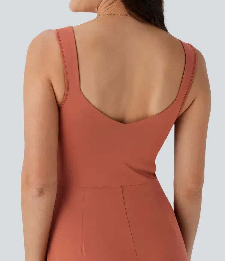 ColaSuit™ X | Backless casual dress with side pockets and X‑waist