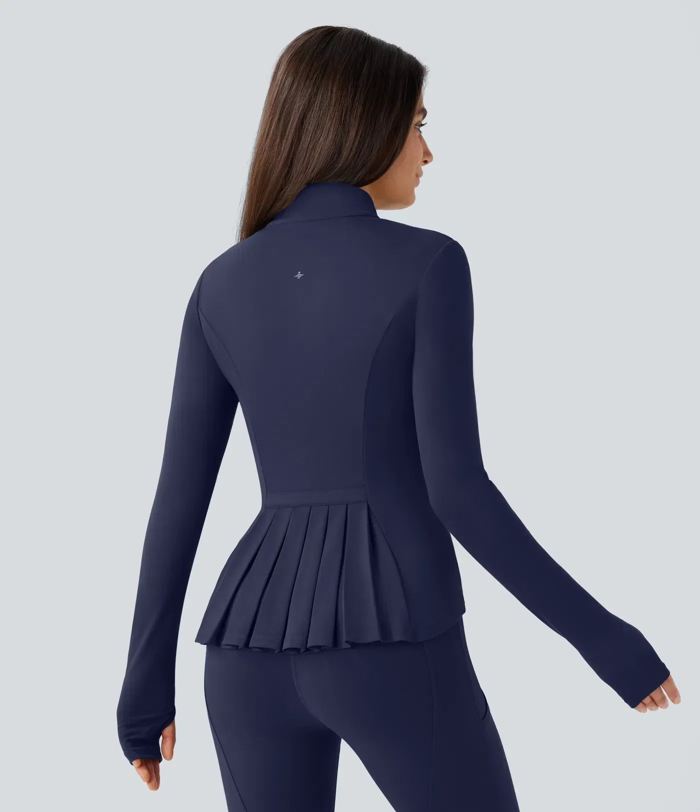 ColaSoft™ | Slim riding jacket with high neck, thumb holes and pleated zip